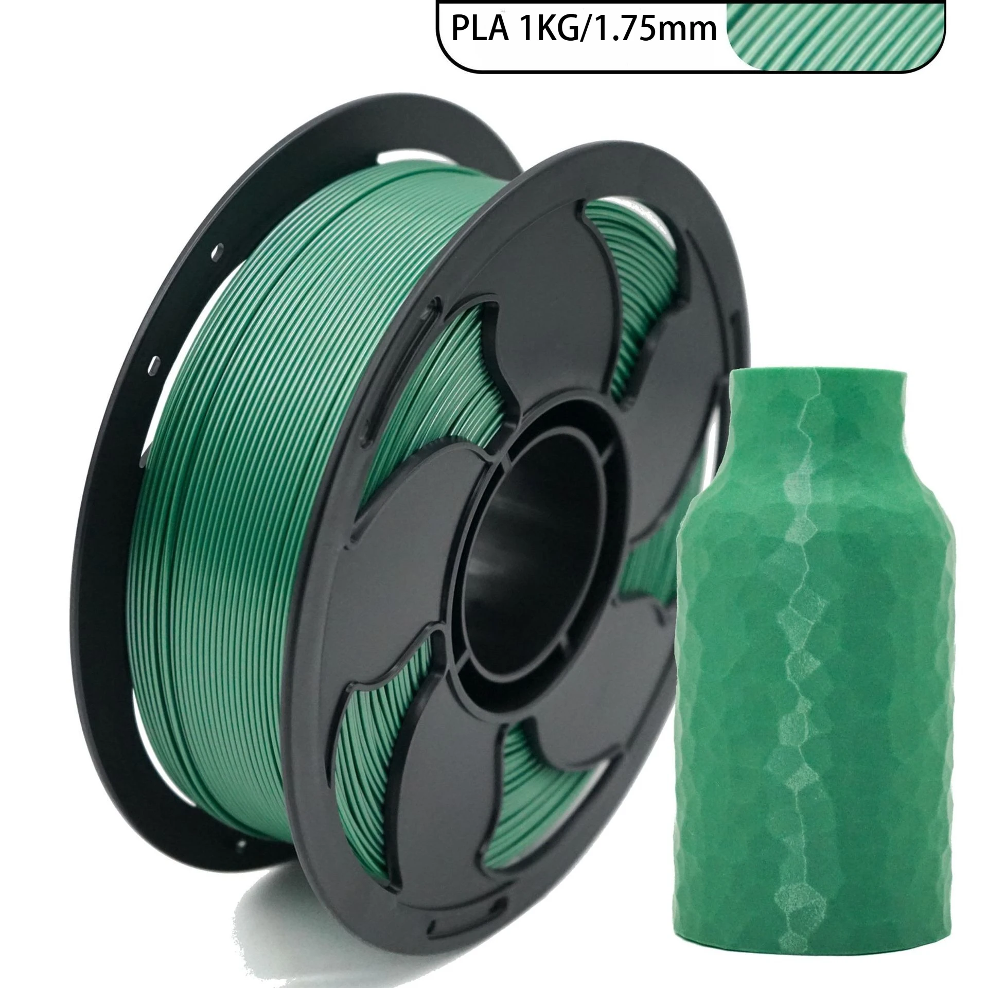 Filamen Printer 3D PETG Metalik 1.75mm 1KG Tekstur Logam Mengkilap PETG Kilap Tinggi Tahan Lama Mudah Dicetak Daya Rekat Lapisan Kuat