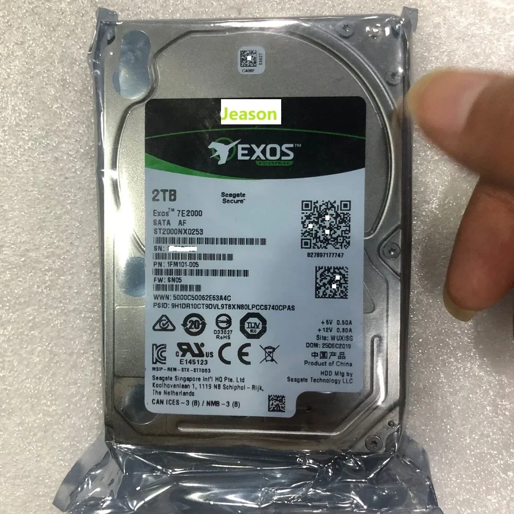 HDD interno SATA para classe empresarial, ST2000NX0253, 2TB, 2.5 ", 7.2K, 6 Gbps, 128MB, Novo