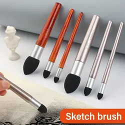 1PCS Washable Sketch Rubbing Brush Sponge Pen For Oil Pastel Reusable Surface Detail Processing Rendering Highlight Detail Tool