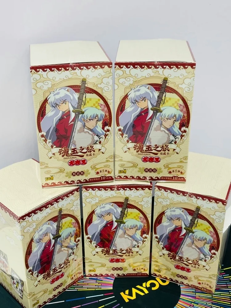 카유 공식 인증 이누야샤 카드 게임 컬렉션 카드 및 클라우드 팩 애니메이션 테마 장난감 취미 수집품