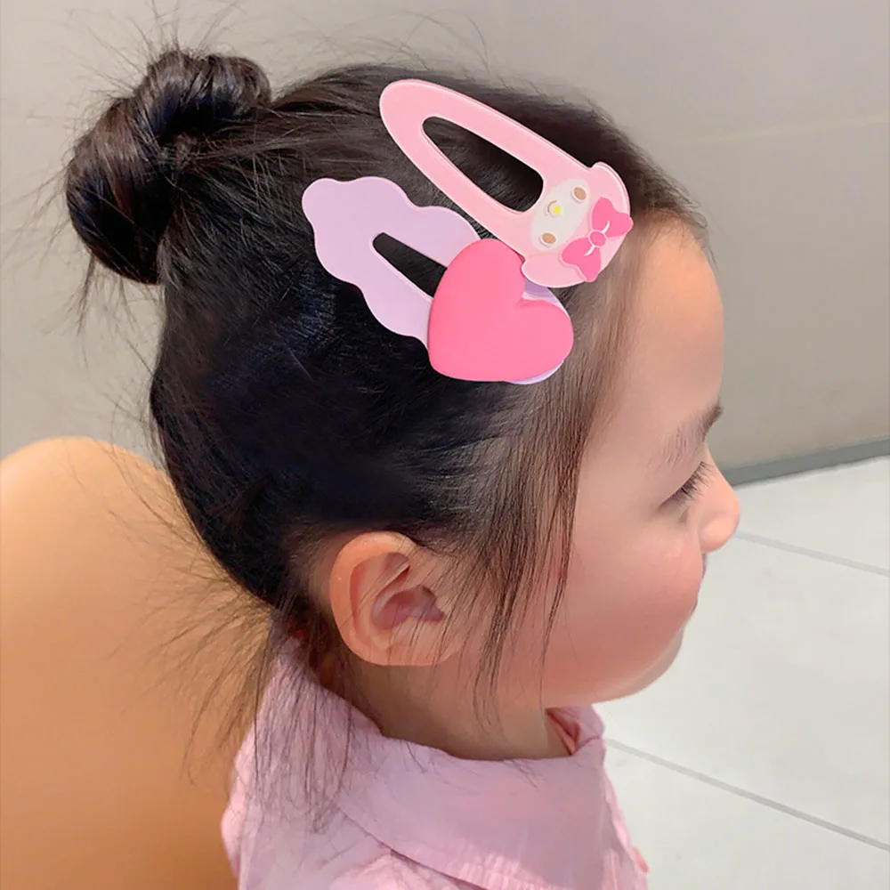 Girls Colorful Flower Hairpin Children\'s Carrot Hair Clips Side Hairpin Girls Bangs Clip Baby Headwear For Kids