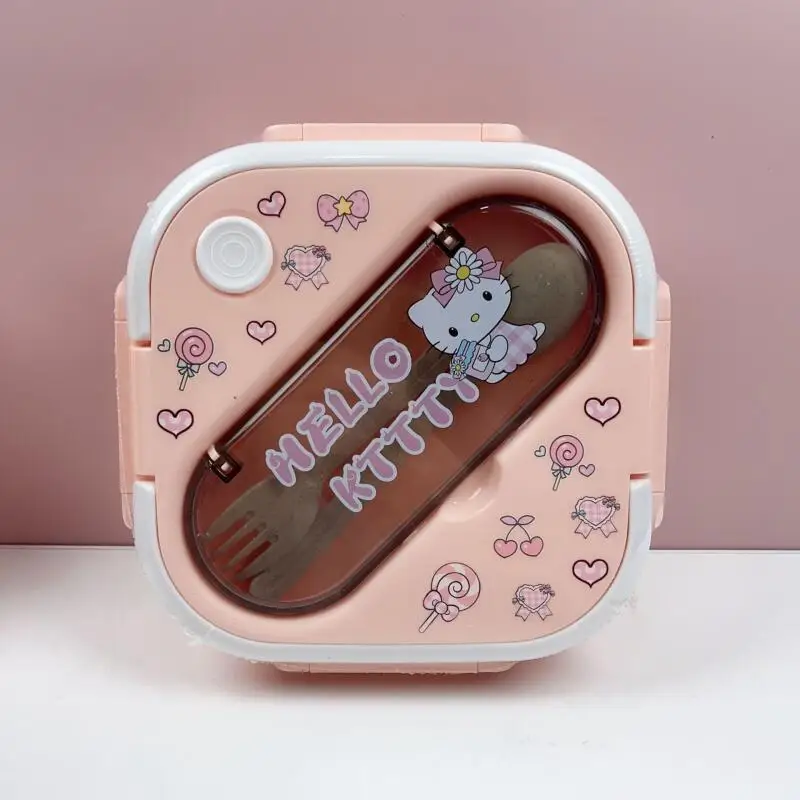 

Sanrio Kuromi My Melody Hello Kitty Ланч-бокс Хит-продукт Новый продукт Милый мультфильм на открытом воздухе Большая вместимость для взрослых и студентов Милый