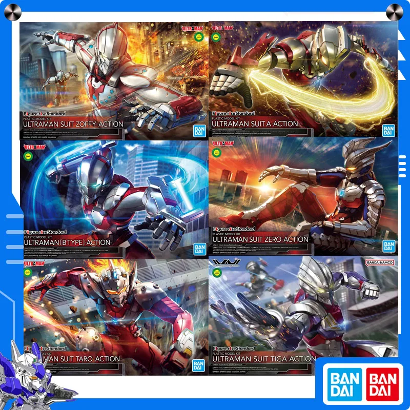 

Original Bandai Ultraman Suit Taro Zoffy Tiga Figure-rise Standard Anime Figure Assembly Model Collect Ornament Festival Gift