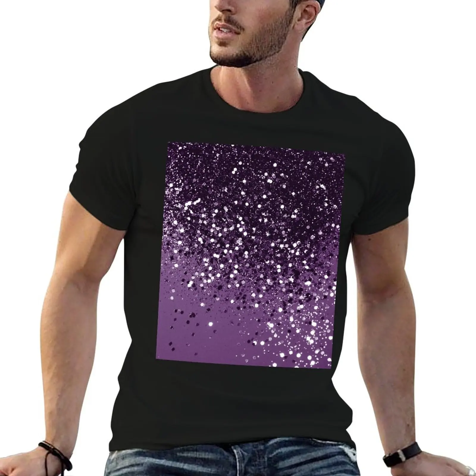 

PURPLE Glam Dream #1 (Photo of Glitter Only - Not Reflective) T-Shirt blanks shirts men graphic