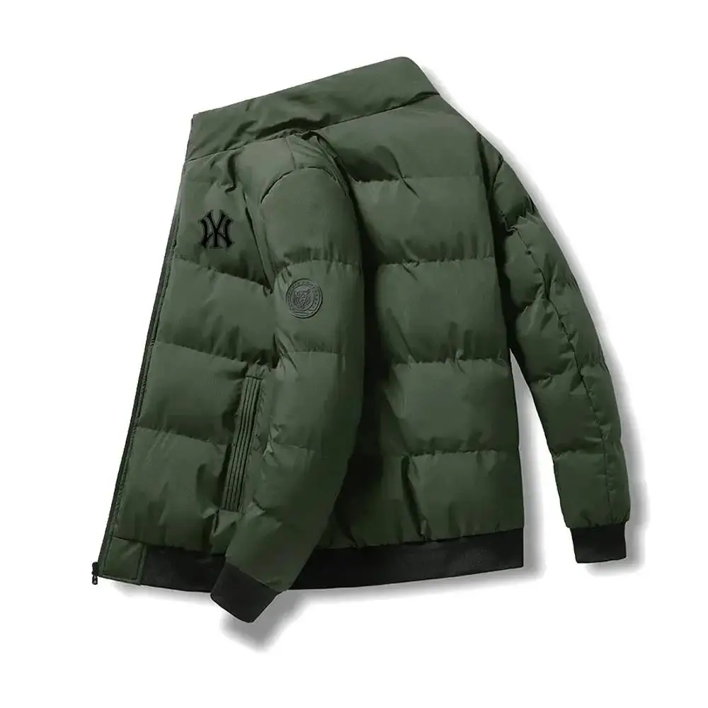 Giacca imbottita in cotone da uomo 2023 Tendenza invernale Testa di tigre Logo Giacca corta imbottita da uomo Giacca imbottita casual spessa Parka