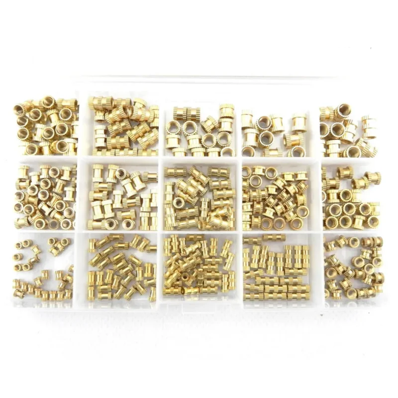 330pcs M2-M5 Threaded Insert Nut Assortment Press-in Embedding Nuts for Plastic 3D Printed Parts by Ultrasonic Hot Melt