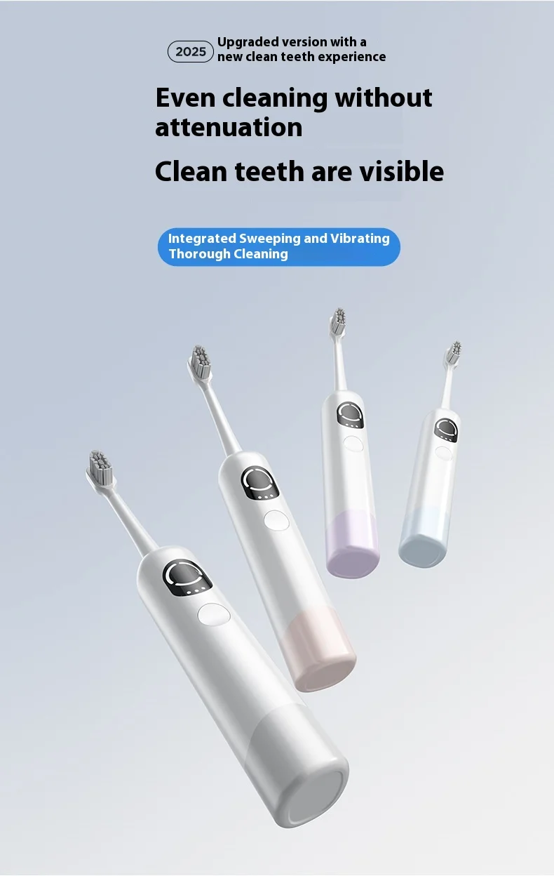 New Electric Toothbrush Charging Replacement Head Universal Soft Bristles for Men and Women Couples Fully Automatic Smart Gift
