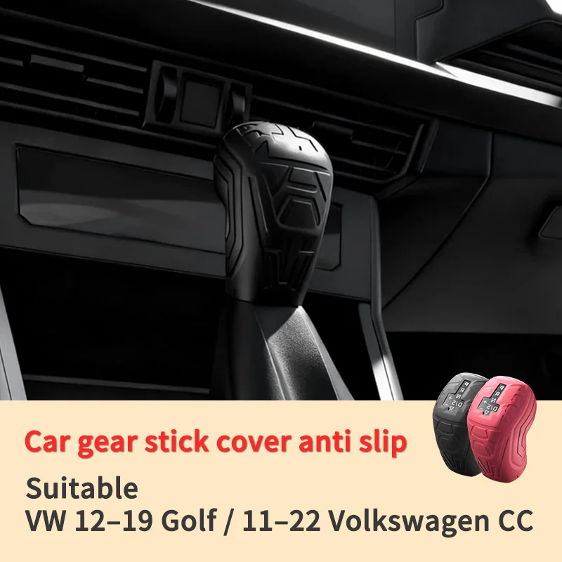 

For VW 12-19 Golf Gear Shift Boot Cover - Premium Silicone Dust & Scratch Resistant, Flexible Fit Car Interior Accessory