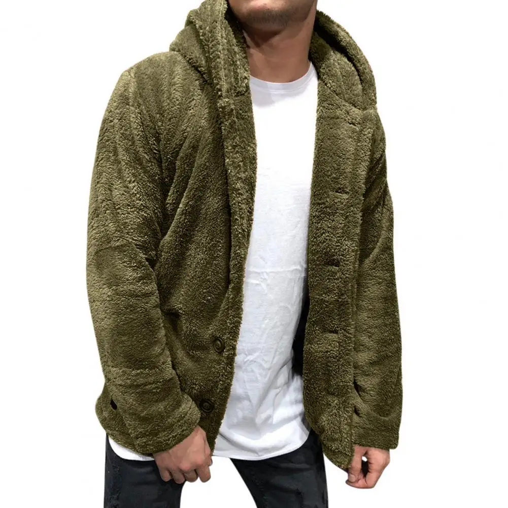 2022 Heren Fluwelen Jas Herfst En Dubbelzijdig Fleece Warme Jas Losse Capuchon Casual Jas Verdikte Warme Jas Mannen bovenkleding