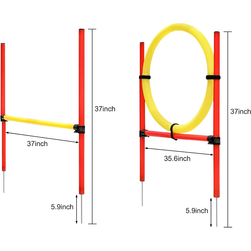 

Dog Jumping Bar Playing Run Game Obedience Set Agility Training Equipment