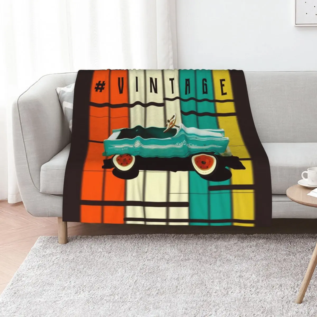 

vintage pedals car Throw Blanket Furrys wednesday Hairys Bed Fashionable Blankets
