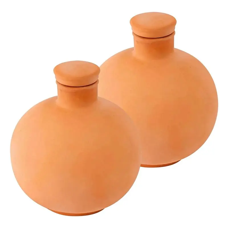 WORTHOWN-Large 1000Ml Automatic Irrigation Device For Indoor Outdoor Vegetation With Red Clay Pot Continuous Watering System P9Y