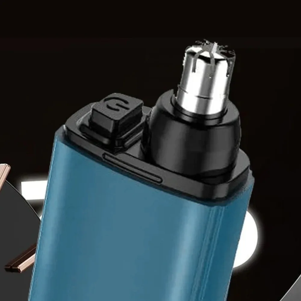 

Портативный триммер для волос в носу, многофункциональный, легко чистящийся, мужской, для удаления волос в носу, мини-электрический триммер для ушей, лица, волос