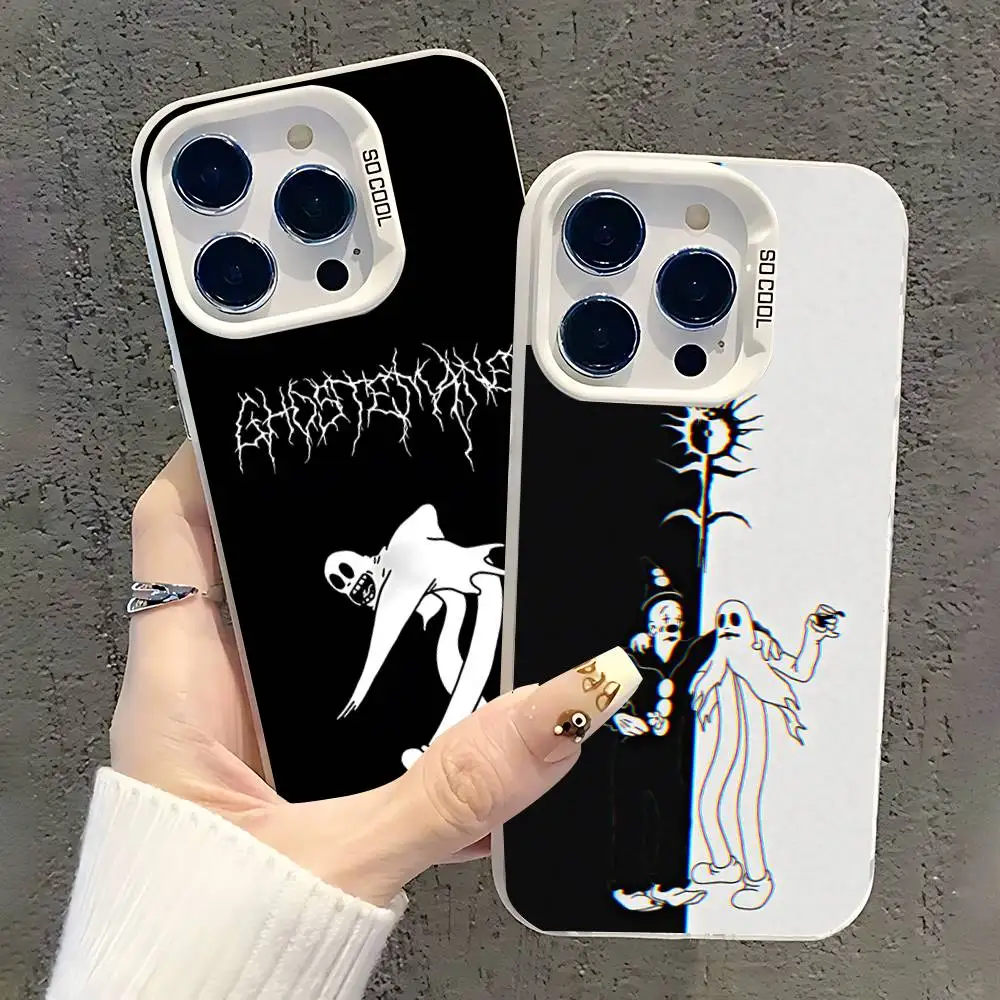 

Rapper G-Ghostemane Phone Case For iPhone 17,16,15,14,13,12,11,Pro,XS,Max,Plus,Mini,SE White Candy Matte Shockproof Cover