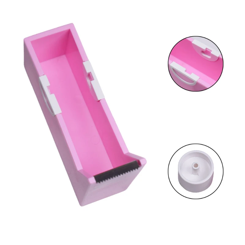 Eyelash Extension Tape Holder Base Lash Adhesive Tape Cutter Dispenser Grafting Lash Plastic Rotating Tape Cutting Makeup Tool