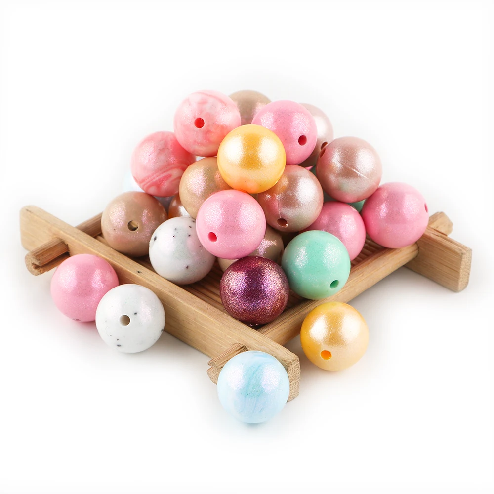 20Pcs 15mm Round Fuel Injection Silicone Beads Multicolour For Jewelry Making DIY Bracelet Necklace Jewelry Handmade Accessories