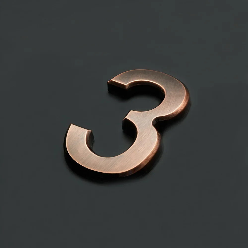 Floating Exterior House Numbers 5cm 7cm #0-9 Modern Number Signs on the Door Extra Large Apartment Address and Mailbox Plate