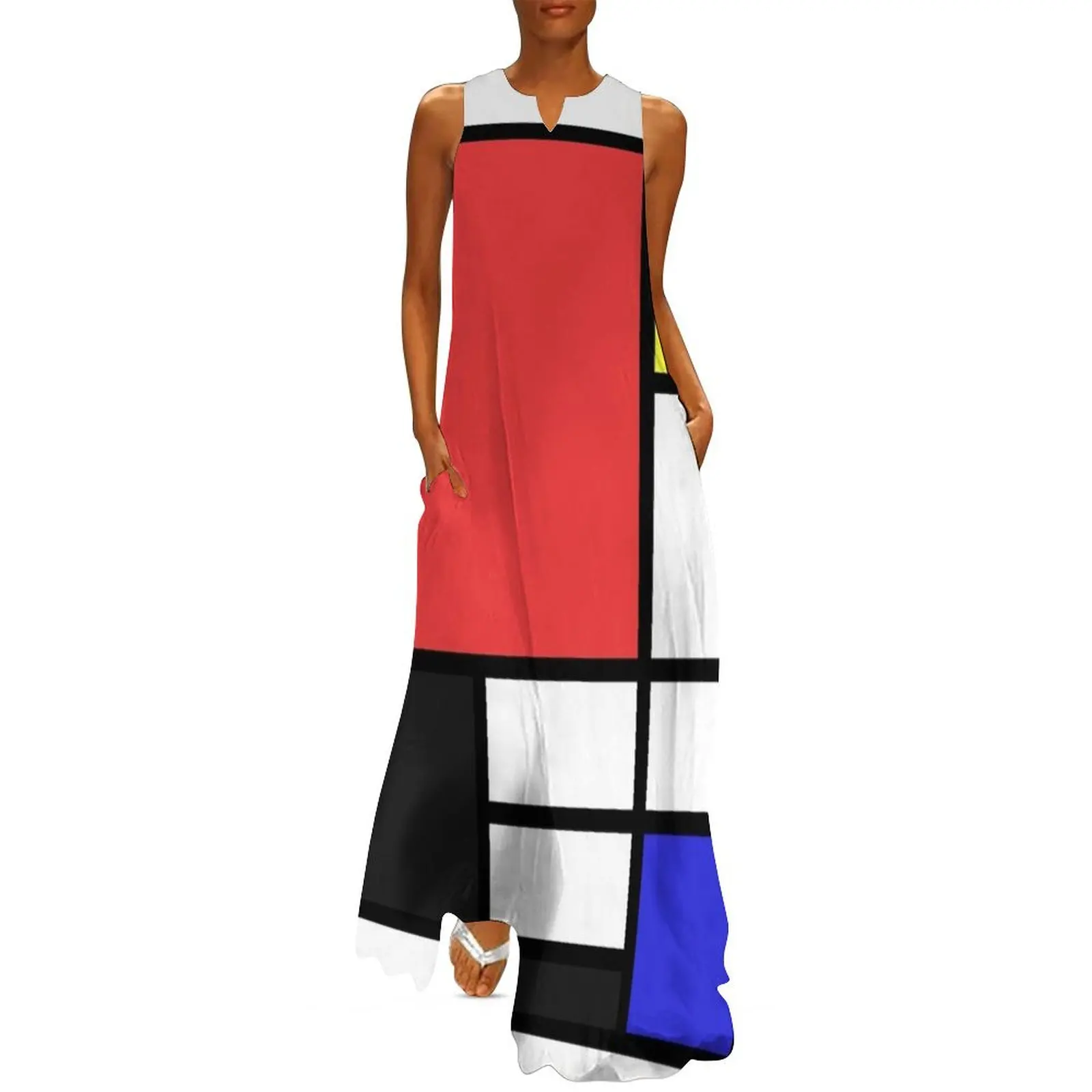 

Mondrian Long Dress dresses with long sleeves Party dresses wedding guest dress 2025 Dress