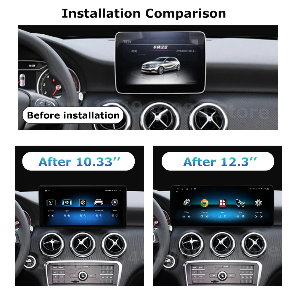 Android Auto Car Multimedia Radio Player for Mercedes Benz A Class CLA GLA W176 2012-2018 Wireless Carplay GPS Stereo Navi WiFi