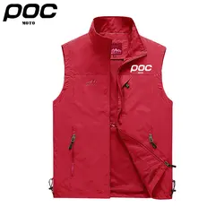 MOTO POC Windproof Cycling Vest Rainproof Sleeveless Vest MTB Bike Jacket Outdoor Sport Quick-Dry Rain Jacket Road Bike Jerseys