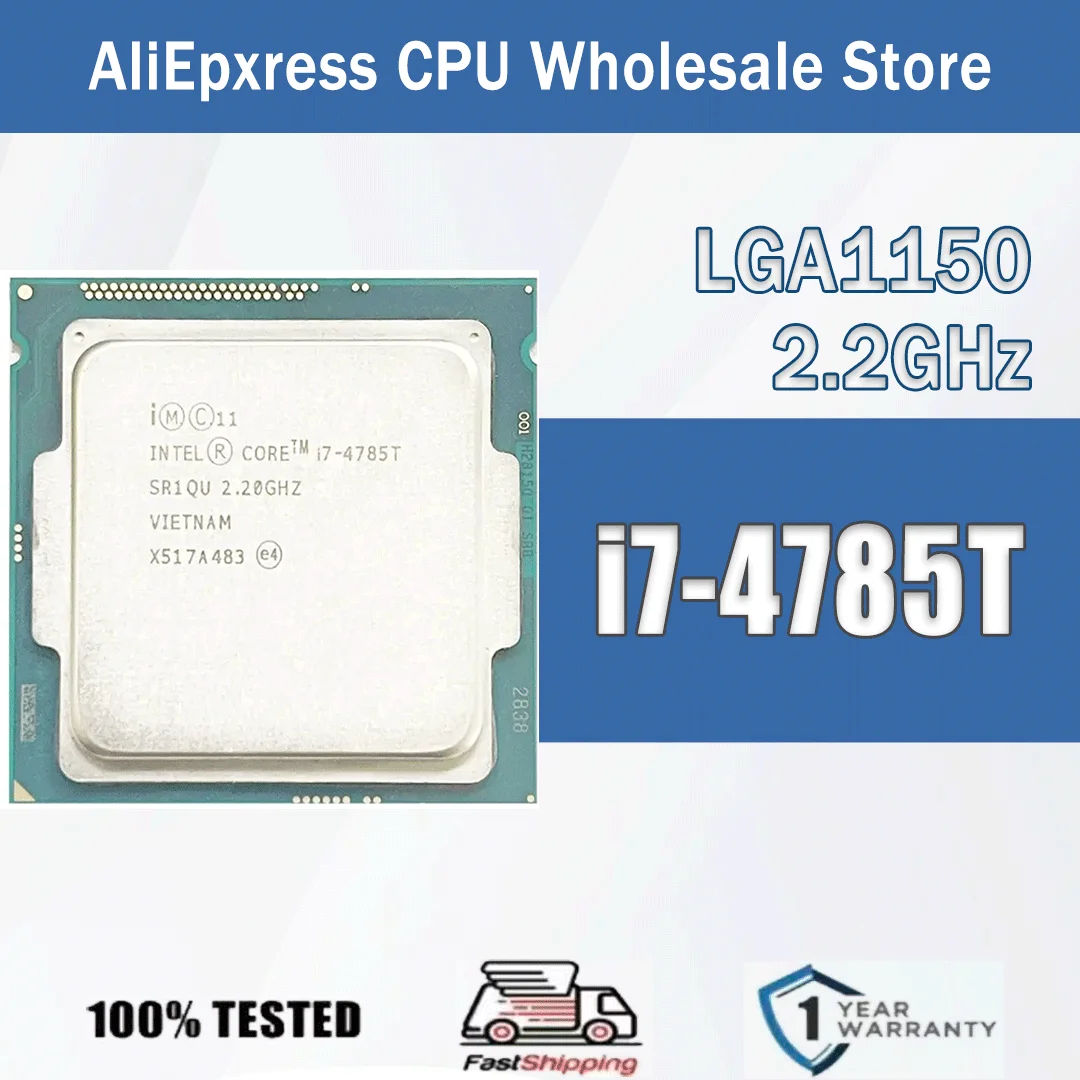 Intel Core I7-4785T 2.2GHz 4 Cores 8 Threads 8M 35W I7 4785T Computer CPU Processor Server LGA1150