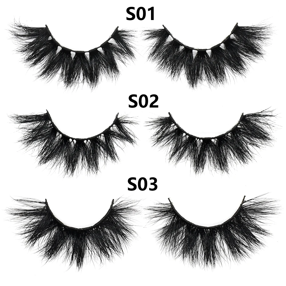 FOXESJI Make-up Nerz Wimpern Flauschige weiche volle gefälschte Wimpern Dicke falsche Wimpern Wispy Lash Extension Natürliche 3D-Augen-Nerzwimpern – Detail 19