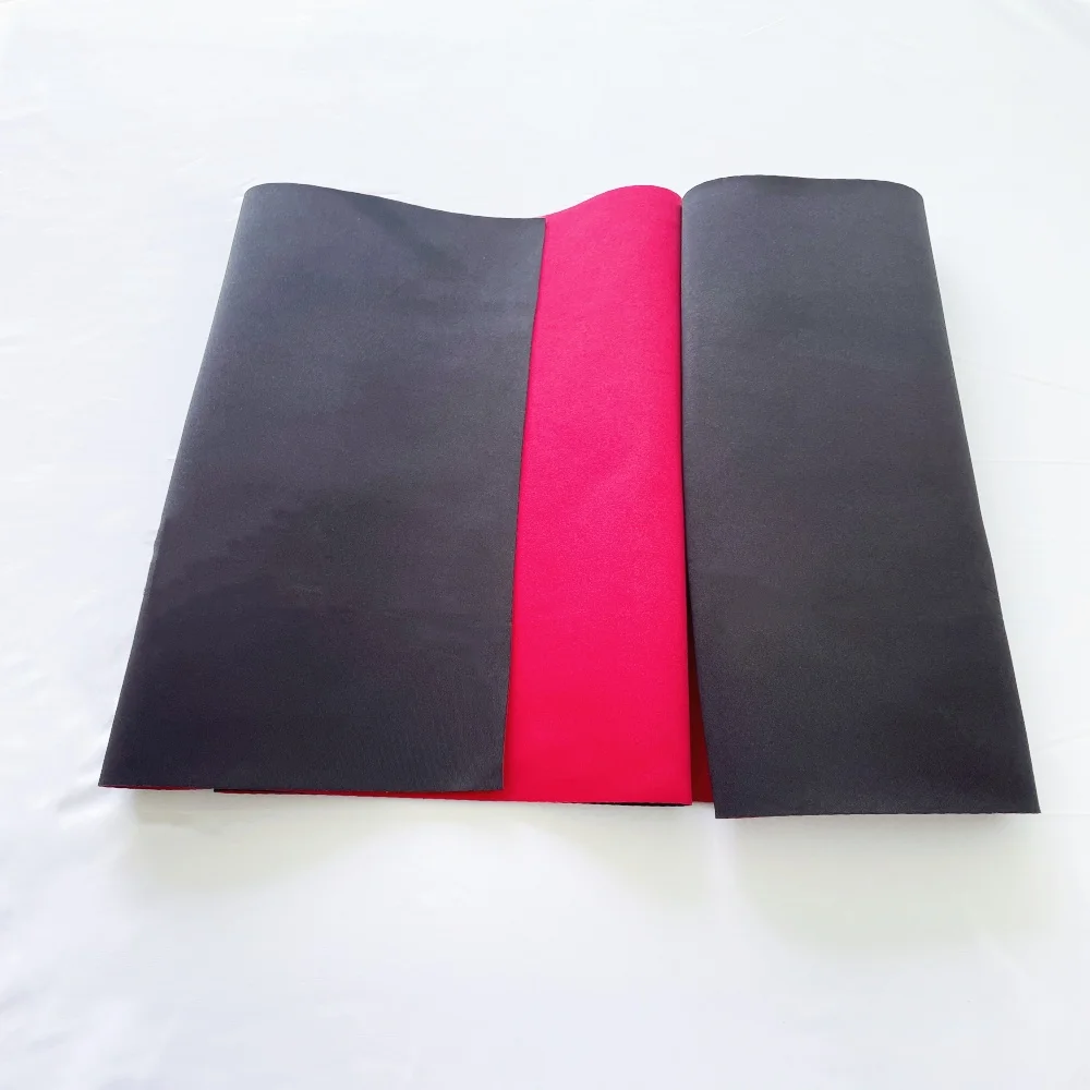 SRB neoprene fabric, 2mm thick, red fabric, sewn, waterproof, windproof, mask, backpack, sportswear, waterproof pad