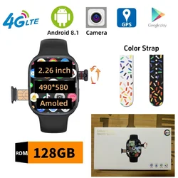 4G/5G Network SIM Card Smart Watch CD99 49mm Strap Camera GPS Wifi Rugged 128G ROM Google Play IP67 Android Smartwatch Men Women