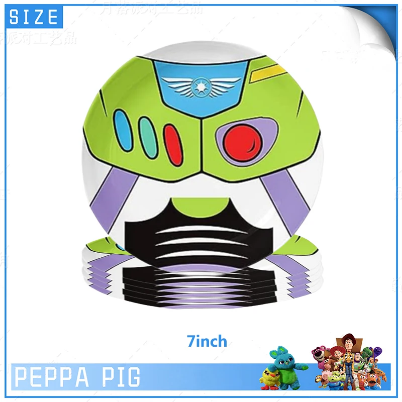Kinderfeestdecoratie Wegwerp Servies Toy Story Bekers Borden Ballonnen Babyshower Verjaardagsfeestje Cadeau Speelgoed