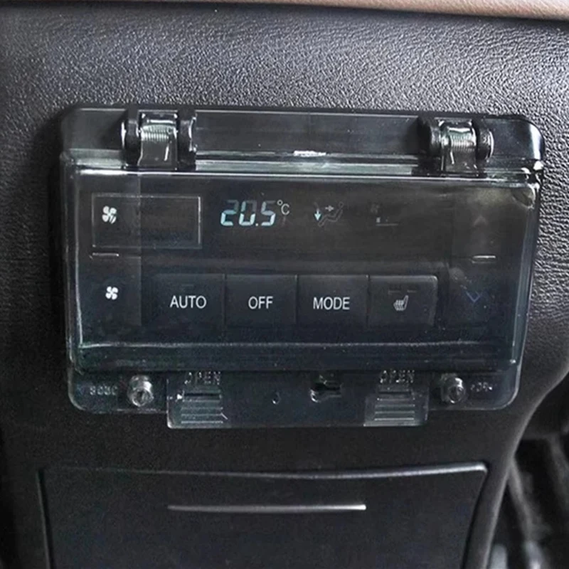 لوحة تكييف الهواء الخلفية للسيارة غطاء مضاد للركلة لملحقات حماية مفتاح تكييف الهواء Haval H9 2024 2025 #5