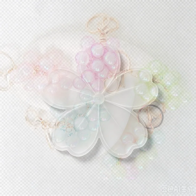 Wear-resistant Keychain Transparent Grape Shape Acrylic Keychain Pendant With Lobster Clasp Easy Hang Key Holder For Backpack