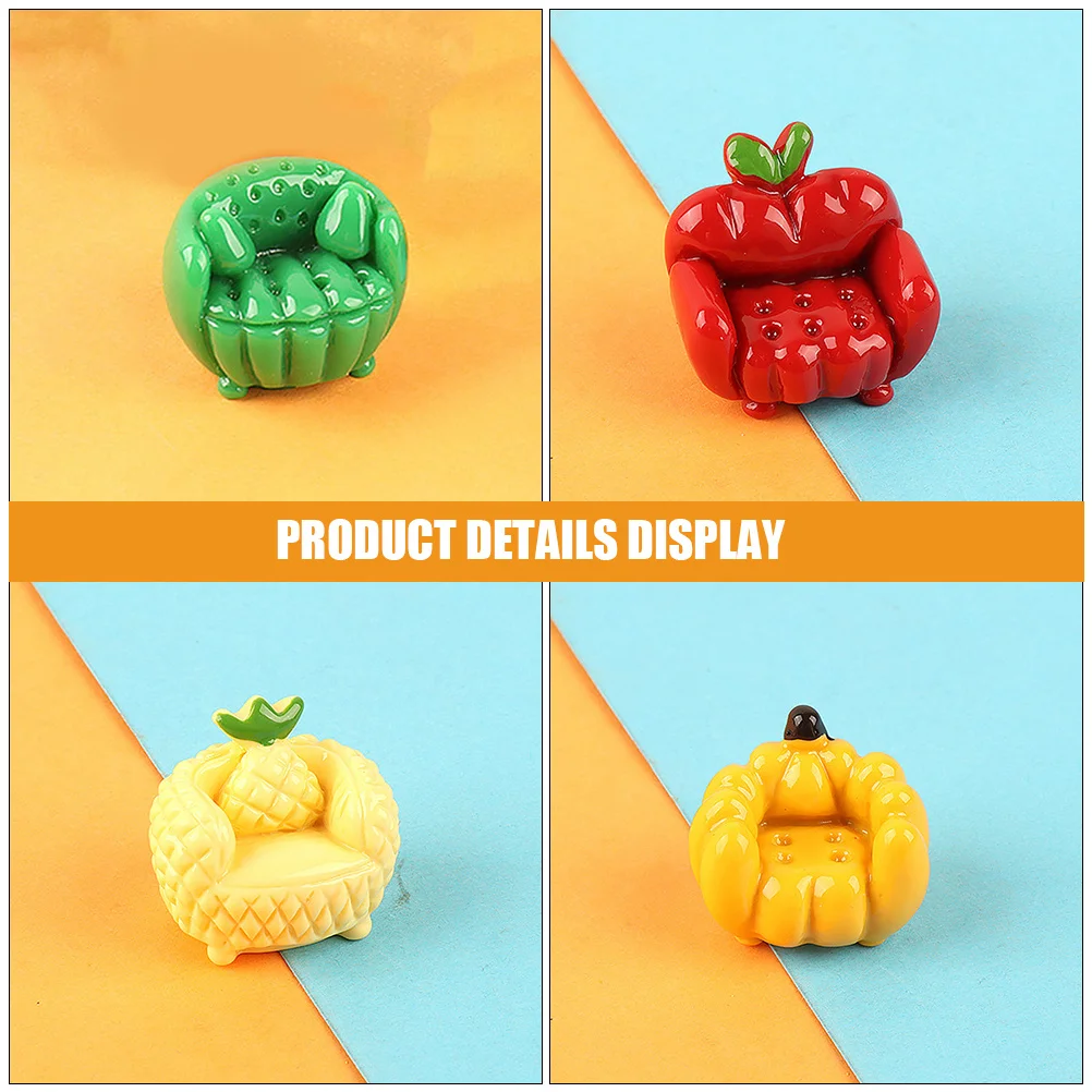 

12 шт. миниатюрный фруктовый диван, подвески из смолы, сделай сам, чехол для телефона, украшение, маленький фруктовый диван в форме, подвеска, чехол для телефона из смолы