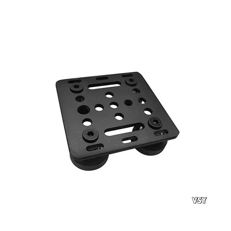 2X 3D Printer Accessories 2020 V-Groove Aluminum Profile Pulley V-Slot Construction Gantry Plate Kit