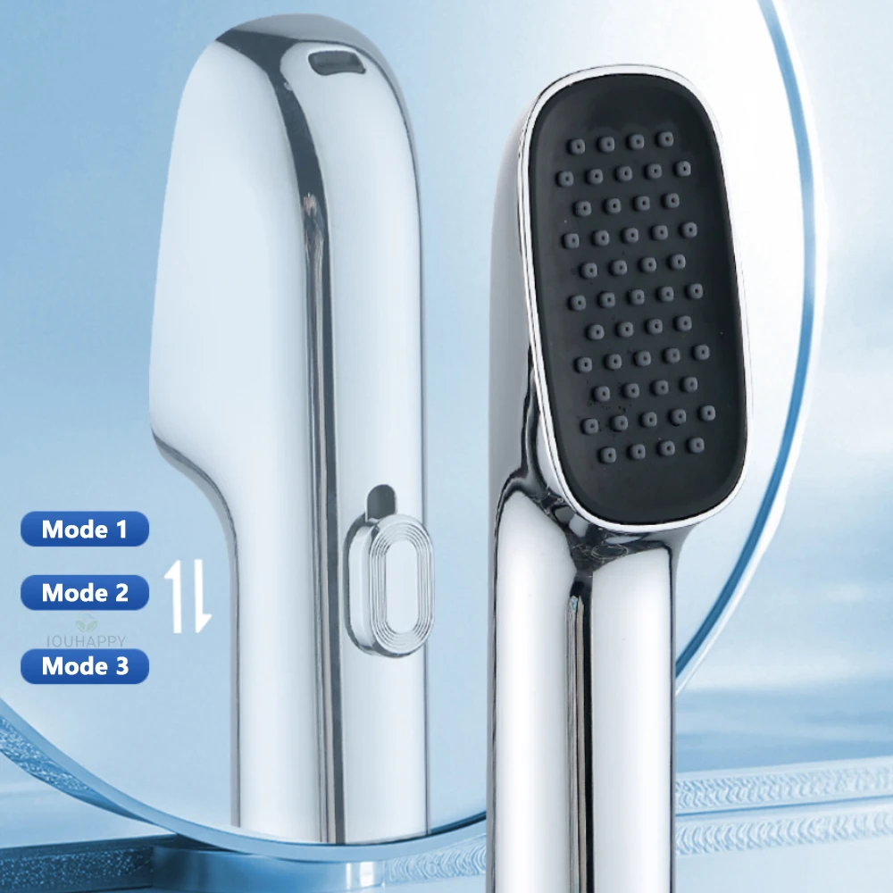 Mini High Pressure Shower Head Three-stage Turbocharged Handheld Spray Gun Shower for Pet Wash Hotel Bathroom Accessories