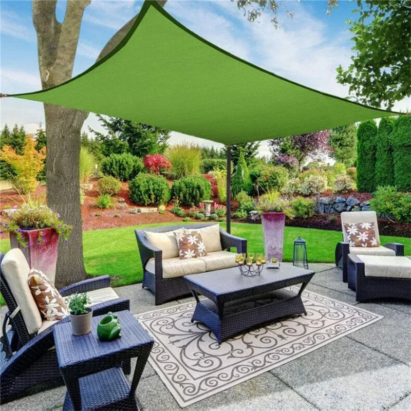 Summer Outdoor Waterproof and UV Shade Sail 300D Oxford Cloth Shade Canvas Garden Terrace Canopy Camping Sun Shelter