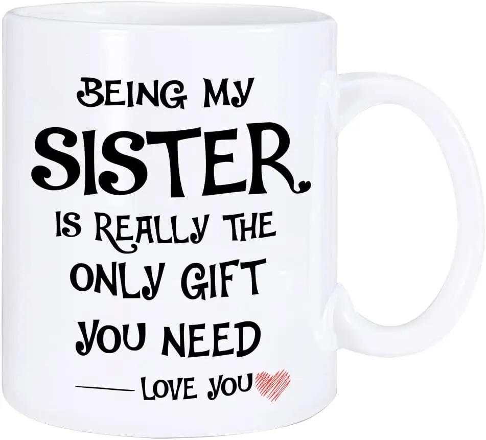 

Sister Mugs Counsin Coffee Tea Cups Friends Gifts Coffeeware Home Decal Brother Tableware Teaware Drinkware (Can be Cuztomized)