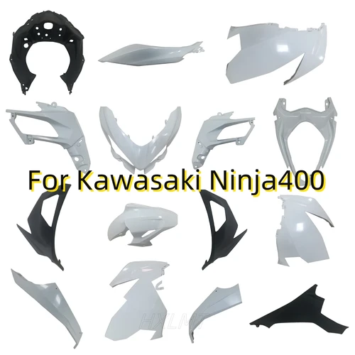 Kit de carenado trasero izquierdo y derecho para motocicleta Kawasaki Ninja 400, piezas de plástico sin pintar, Ninja400 2018 - 2019 - 2023