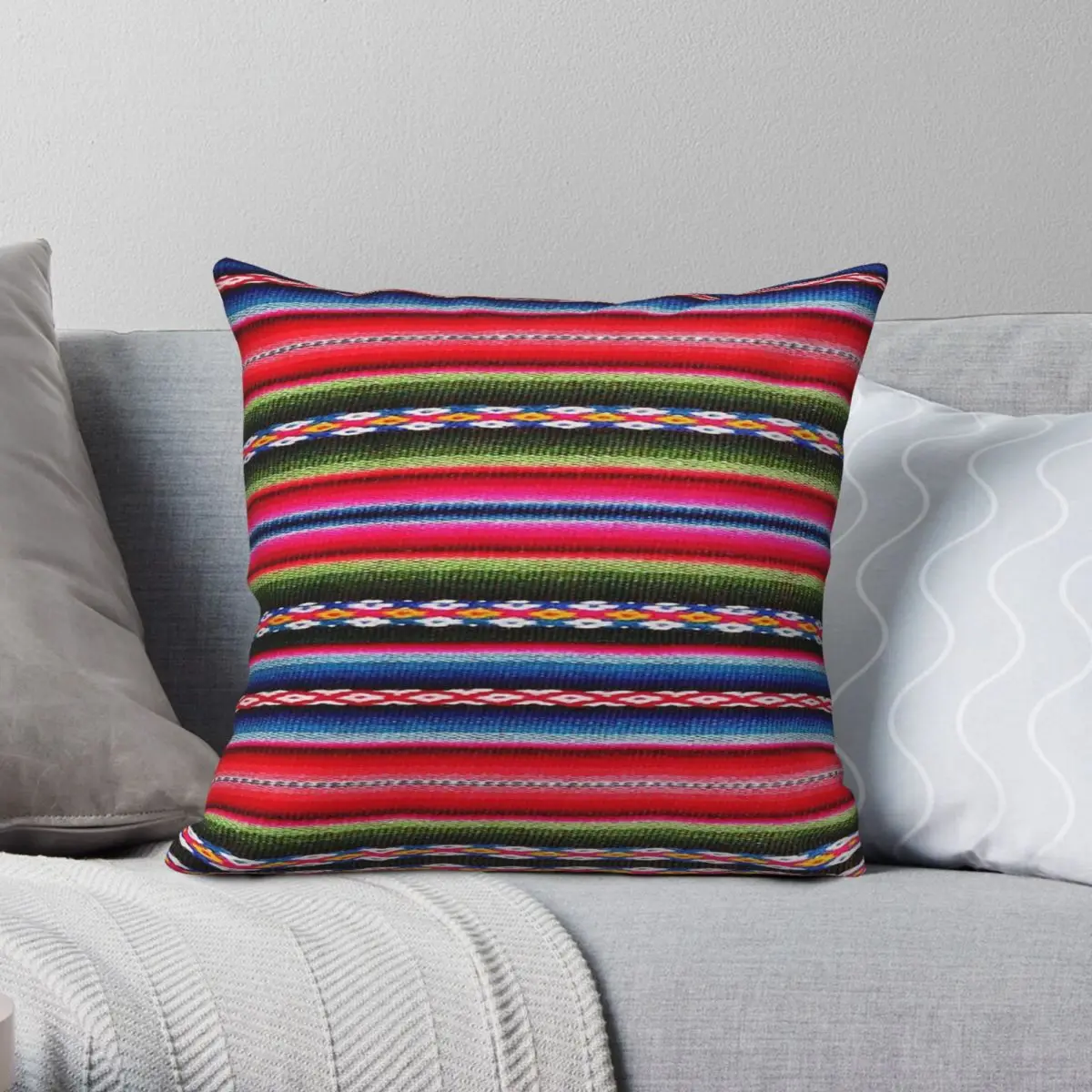 Mexico Guatemala Peru Maya Aztec Pillowcase Polyester Linen Velvet Pattern Zip Decorative Throw Pillow Case Sofa Cushion Case