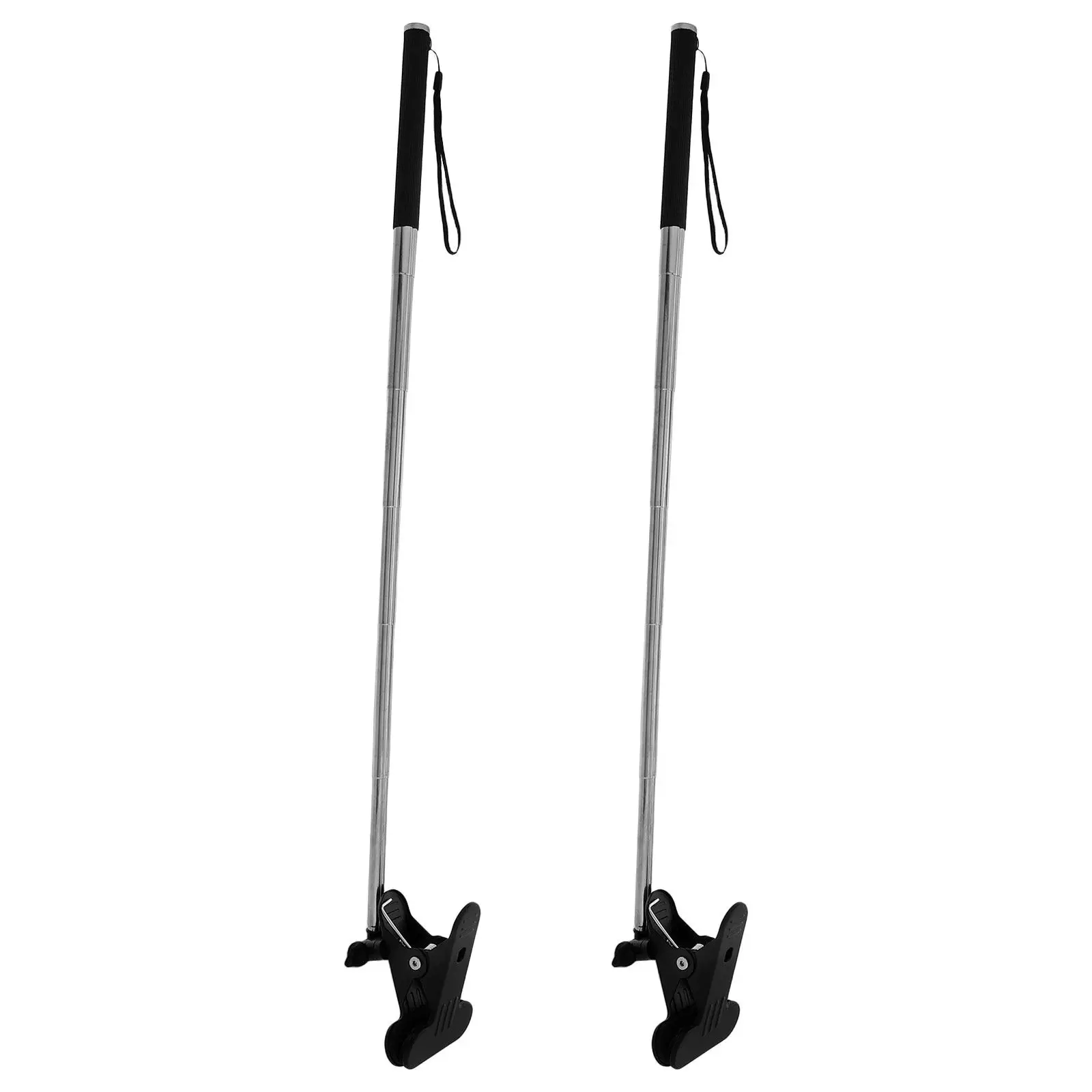 2Pcs Adjustable Handheld Sign Holder Stainless Steel Iron Ergonomic Lightweight Parade Airport Pickup Conference Exhibition