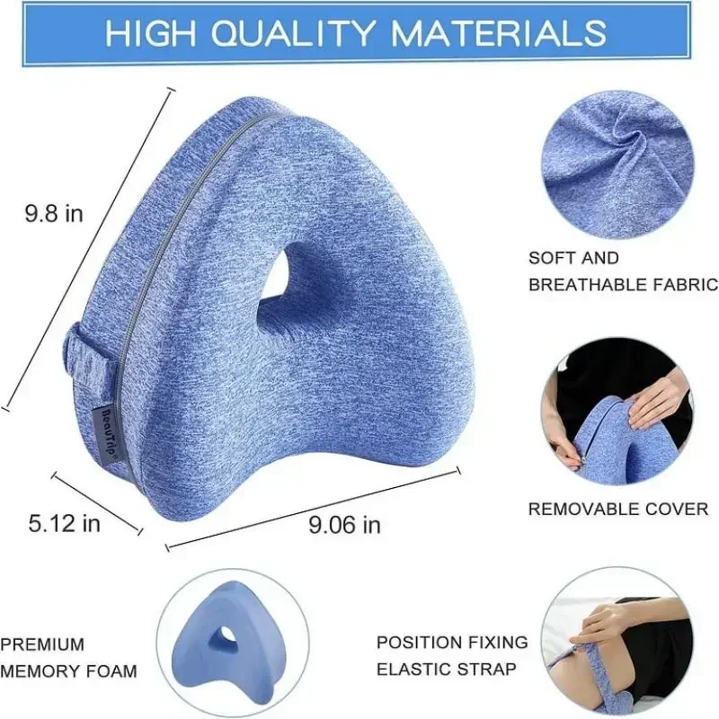 Memory Cotton Leg Pillow Sleeping Orthopedic Sciatica Back Hip Joint For Pain Relief Thigh Leg Pad Cushion Home Foam Pillow