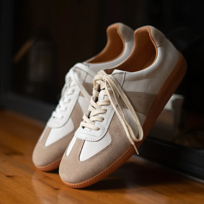German Army Trainer Shoes for Men Mixed Color Vintage Unisex Sneakers
