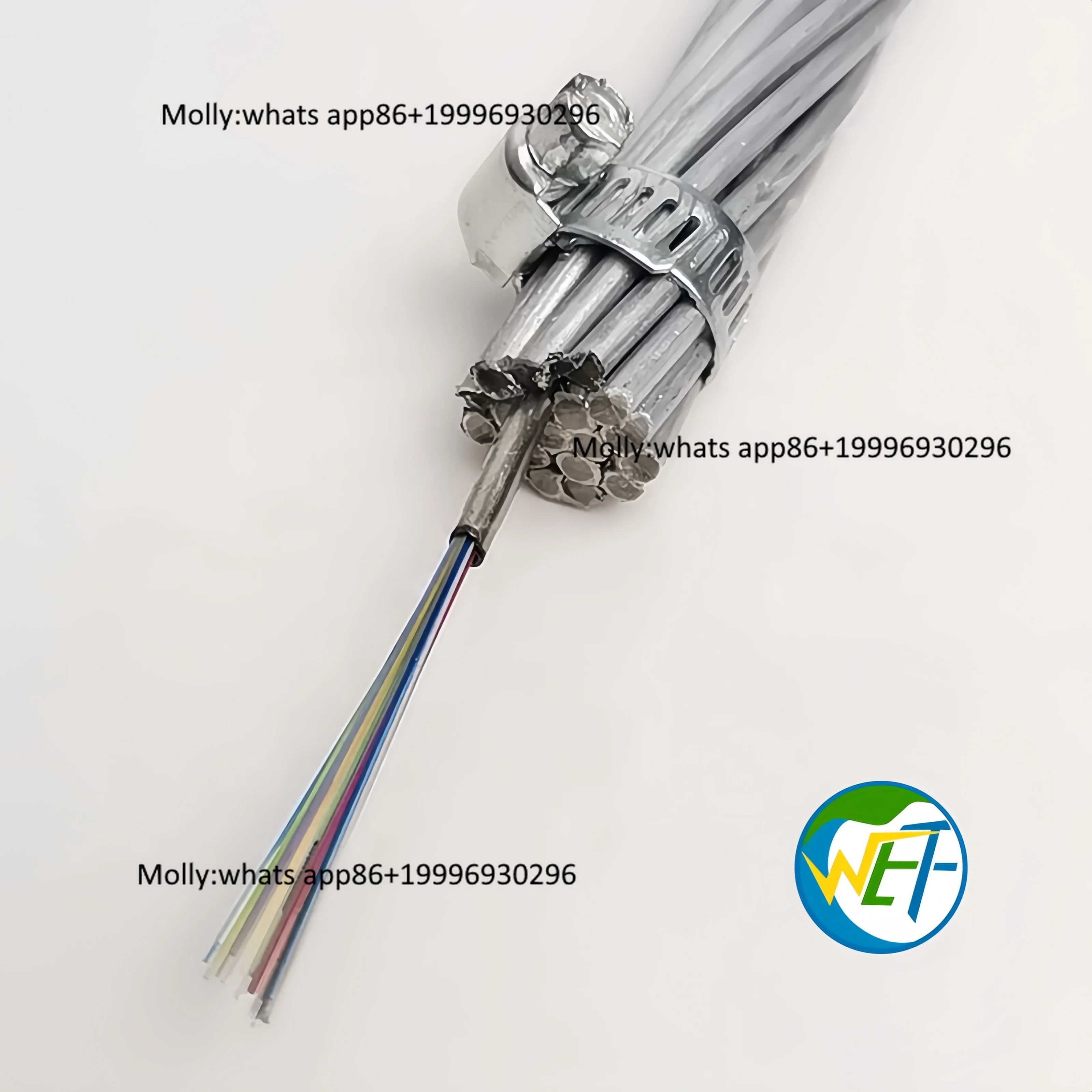 Factory Price WOLF OPGW ADSS G652D Optical Fiber Cable 6-72 Core Tension Power Aerial Overhead
