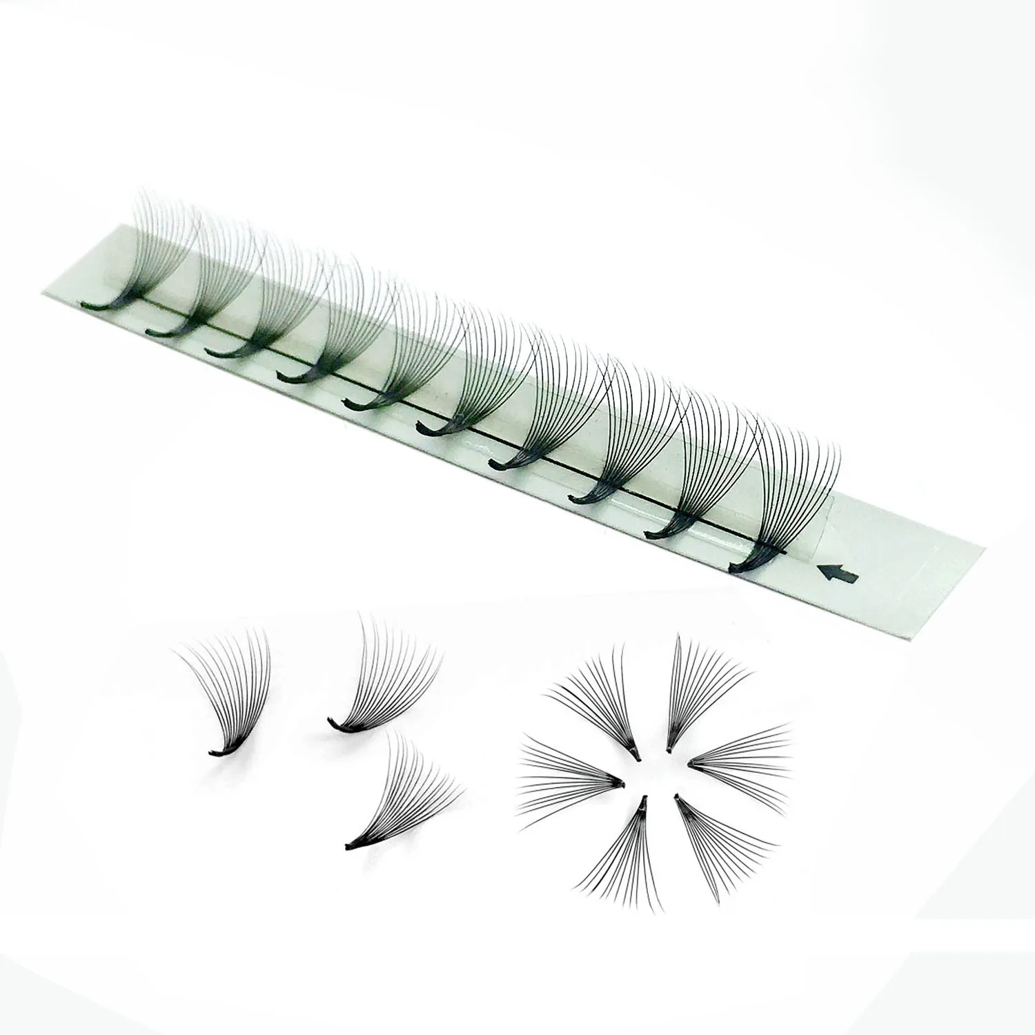 Premade Volume Fans Lash Extensions 3d 4d 5d 6d 8d Mega Ready-Made Eyelash Extension Bundles Pointy Stem Bloom False Lashess