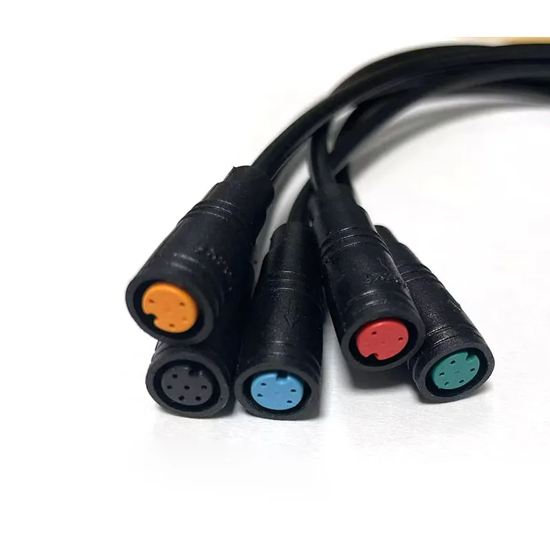 M8 2 3 4 5 6 Pin for E-bike Speed Sensor female to female Extension Cable Electric Bicycle Waterproof Connector electrical wire