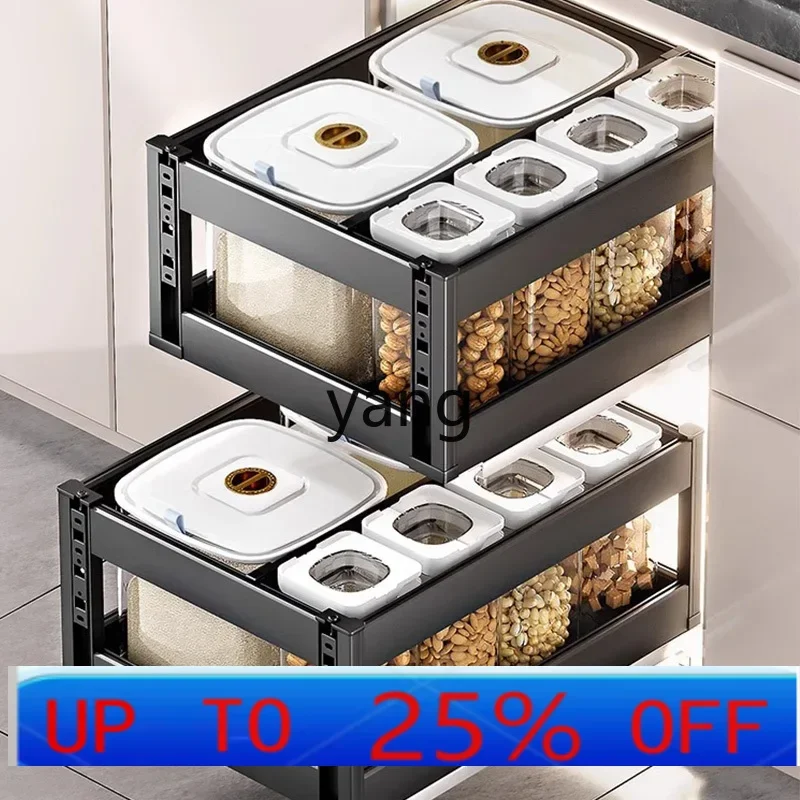 LH  cabinet embedded rice bucket insect-proof moisture-proof sealed household rice storage tank