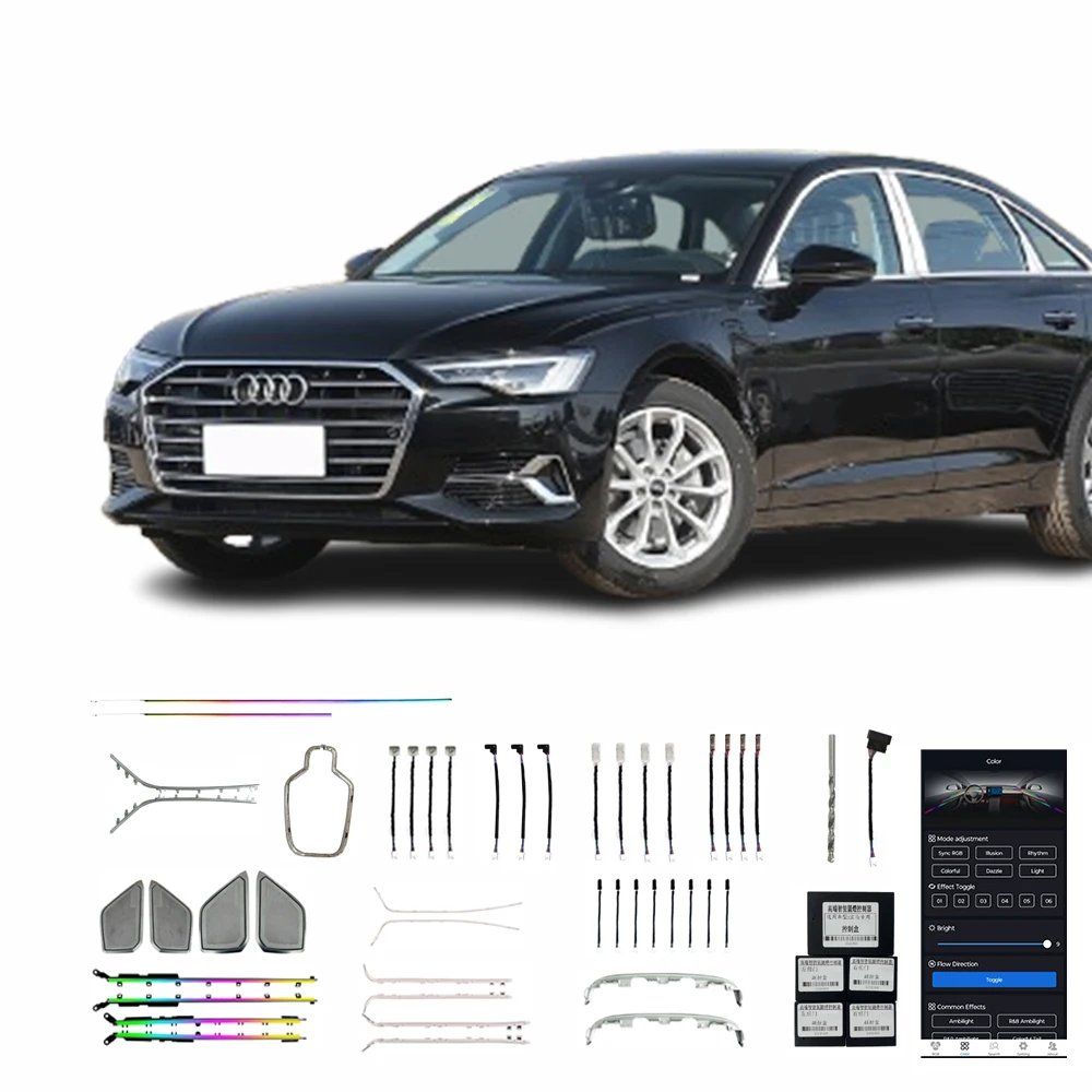 

19-24 A6L 41-Light High Quality Ambient Car Interior Kits Manufacturers Sell Custom Interior Modifications