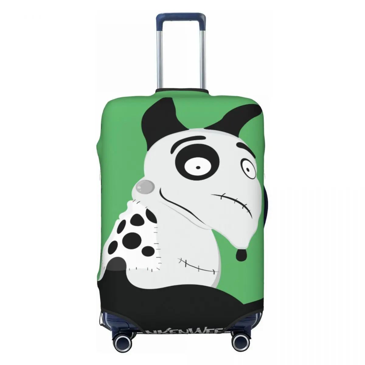 

Custom Frankenweenie Sparky Dog Luggage Cover Funny Horror Suitcase Protector Covers Suit For 18-32 inch