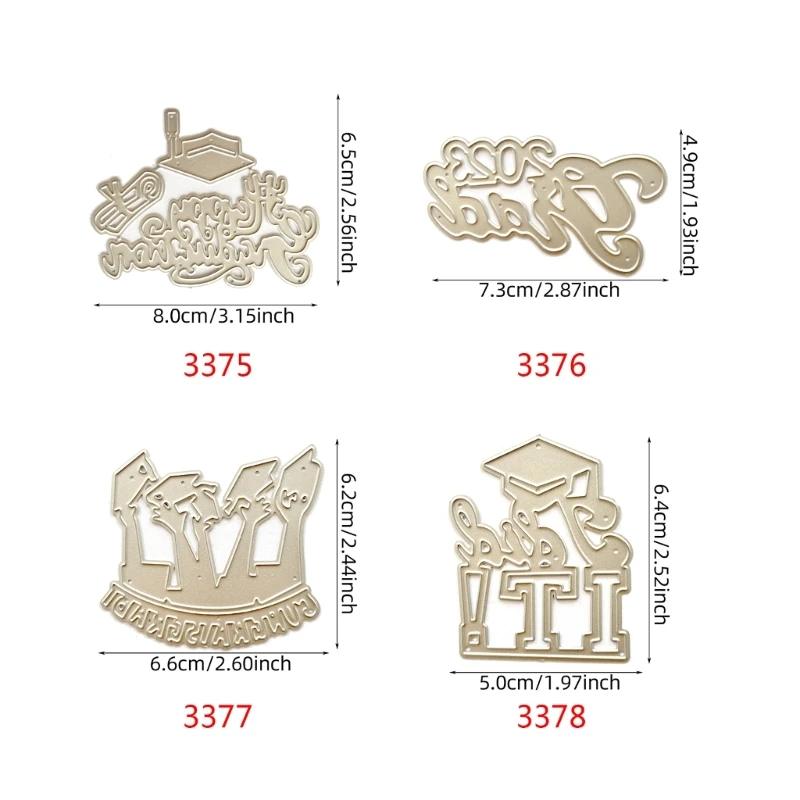 KX4B Afstuderen metalen stansmessen Embossing sjabloon stencil scrapbooking voor kaart