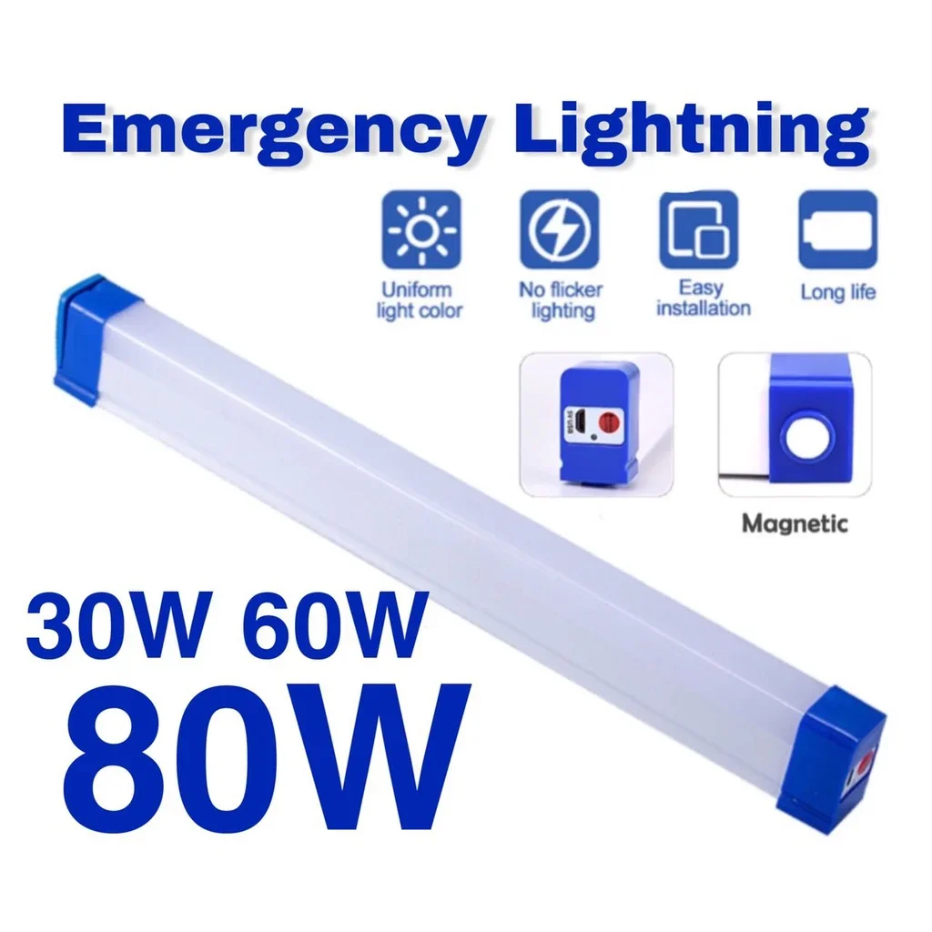 1 szt. 17/32/52CM światła awaryjne LED DC5V 30W 60W 80W USB na zewnątrz lampy kempingowe do światło robocze awaria zasilania domowego