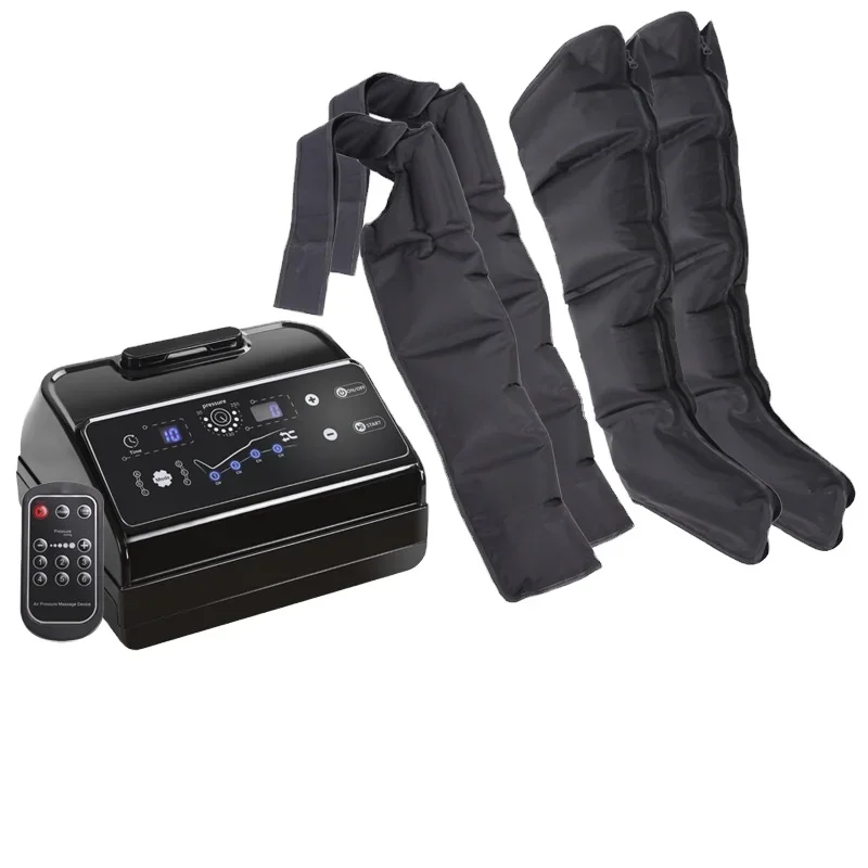 Automatic Pneumatic Leg Massager with Six Chambers Air Wave & Kneading Foot Bag for Rehabilitation Therapy